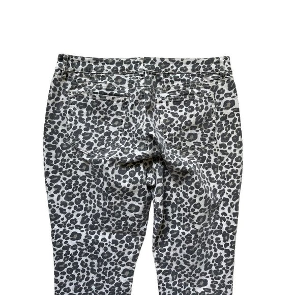 LOFT Curvy Skinny Jeans Pants Leopard Print 6 32/14 - Picture 8 of 8